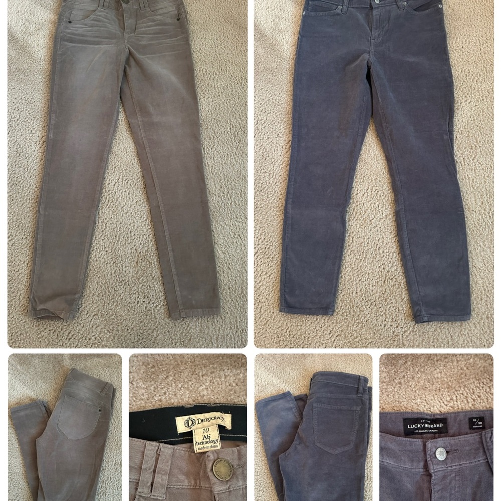 Lucky Brand & Democracy Women's Taupe and Gray Skinny Jeans